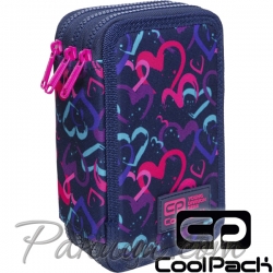Cool Pack Jumper 3 Пълен несесер с 3 ципа Drawing Hearts C67141